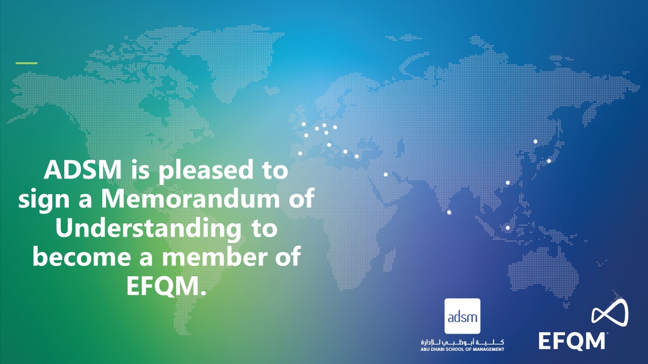 ADSM Signs MOU with EFQM